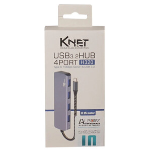 هاب 4 پورت Type-C کی نت K-HC320