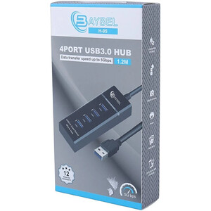 هاب 4 پورت USB3.0 بایبل H-95