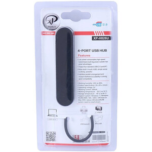 هاب 4 پورت USB ایکس پی پروداکت XP-H826U