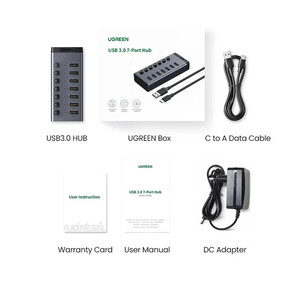 هاب 7 پورت USB3.0 یوگرین CM481-90307