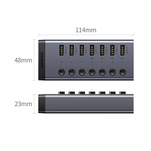 هاب 7 پورت USB3.0 یوگرین CM481-90307