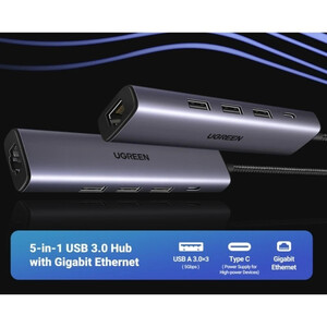 هاب 5 پورت USB یوگرین CM475-60554