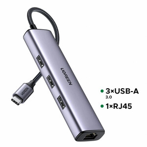 هاب 4 پورت Type-C یوگرین CM475-60600