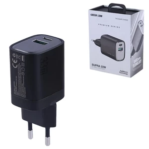 شارژر دیواری 33 وات گرین لاین Supra GL-WC35 GN33W1C1AEU GaN QC3.0 PD