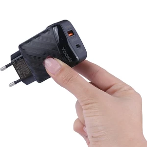 شارژر دیواری 20 وات یوکی KI3Y QC3.0 PD 3.4A + کابل آیفونی