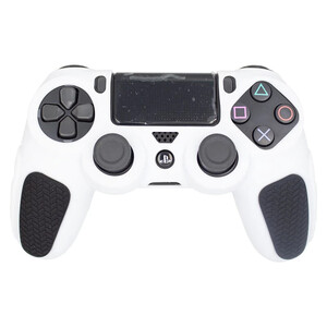 روکش دسته بازی PS4 استوپ دار زمینه سفید مشکی