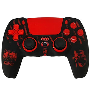 روکش دسته بازی PS5 طرح Red Dead Redemption 2 زمینه مشکی قرمز