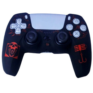 روکش دسته بازی Deadskull PS5 طرح Skeleton زمینه مشکی قرمز