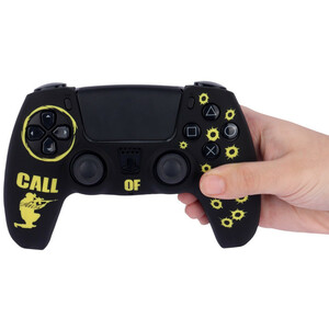 روکش دسته بازی PS5 طرح Call Of Duty زمینه مشکی زرد