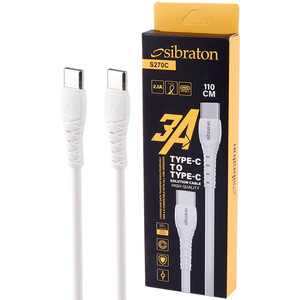 کابل تبدیل Sibraton S270C Type-C To Type-C 3A 1.1m