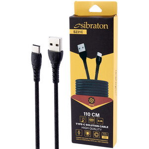 کابل تایپ سی فست شارژ Sibraton S231C 2.1A 1.1m