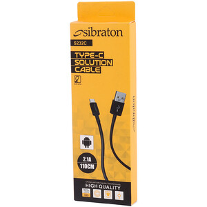 کابل تایپ سی Sibraton S232C 2.1A 1.1m