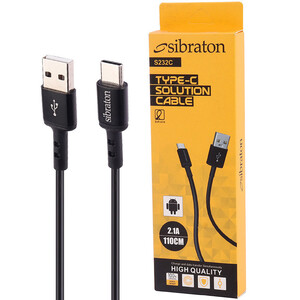 کابل تایپ سی Sibraton S232C 2.1A 1.1m