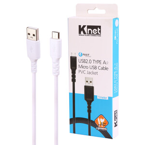 کابل میکرو یو اس بی فست شارژ K-net K-CUM02010 1m