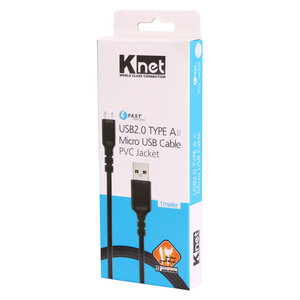 کابل میکرو یو اس بی فست شارژ K-net K-CUM02010 1m