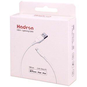 کابل آیفونی فست شارژ Hadron HTC-A-L01 2.4A 1m