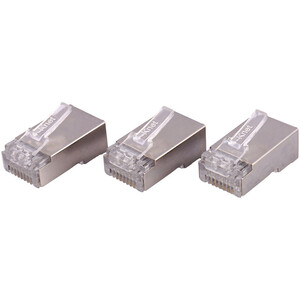 سوکت شبکه K-net RJ45 Cat6 SFTP بسته 100 عددی