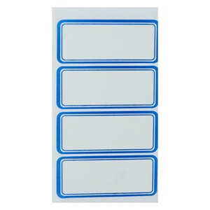 برچسب دور آبی 33*73 میلی متر بسته 400 عددی