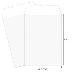 پاکت A5 سفید 120g بسته 250 عددی