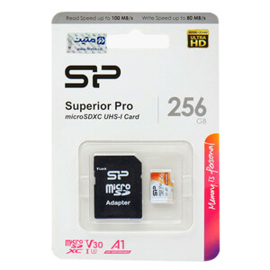 رم میکرو 256 گیگ سیلیکون پاور Silicon Power Superior Pro A1 V30 U3 100MB/s + خشاب