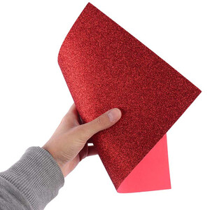 فوم رنگی اکلیلی Glitter Eva Foam A4 بسته 10 عددی