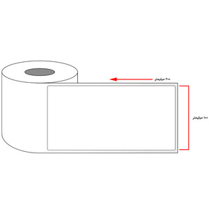 برچسب پرینتر لیبل زن 150*100 میلی متر 400 عددی
