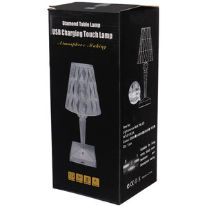 چراغ خواب Touch Lamp طرح آباژور کریستالی + ریموت کنترل