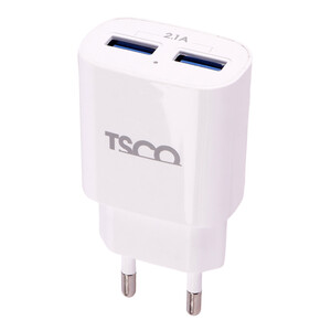 شارژر دیواری TSCO TTC 62 2Port 2.1A 10.5W + کابل تایپ سی