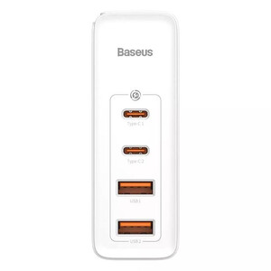 شارژر دیواری فست شارژ Baseus Gan2 Pro CCGAN2P-L0 4Port 5A QC3.0 PD 100W + کابل تبدیل تایپ سی