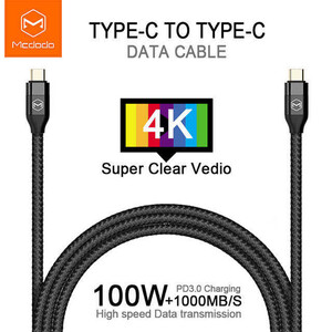 کابل Mcdodo CA-7130 Type-C To Type-C PD QC3 1.5m