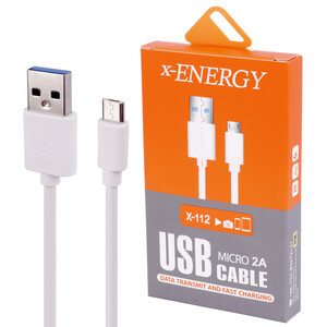 کابل میکرو یو اس بی فست شارژ X-Energy X-112 2A 2m