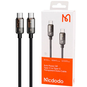 کابل تبدیل فست شارژ Mcdodo CA-2841 Type-C To Type-C 5A PD 100W 1.8m