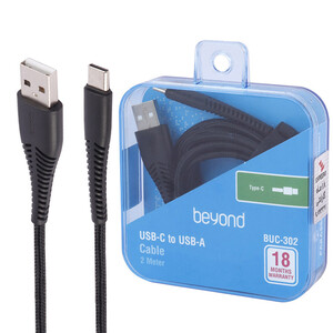 کابل تایپ سی فست شارژ Beyond BUC-302 2.1A 2m