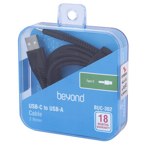 کابل تایپ سی فست شارژ Beyond BUC-302 2.1A 2m