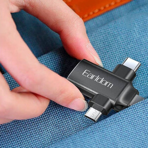 تبدیل Earldom ET-OT80 OTG USB3.0 To MicroUSB / Lightning / Type-C