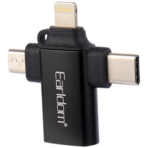 تبدیل Earldom ET-OT80 OTG USB3.0 To MicroUSB / Lightning / Type-C