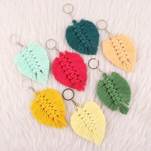 جا کلیدی مکرومه طرح برگ