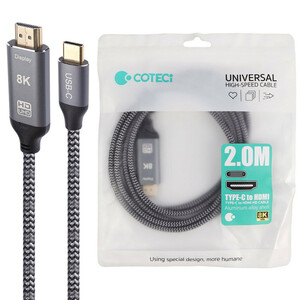 کابل تبدیل Coteci 87410 Type-C to HDMI 2m