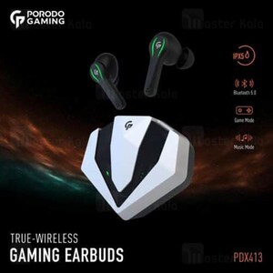 هندزفری گیمینگ بلوتوث پرودو Porodo PDX413 True-Wireless Gaming Earbuds