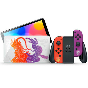 کنسول بازی نینتندو Nintendo Switch OLED Pokemon Scarlet and Violet Edition 4GB 64GB استوک