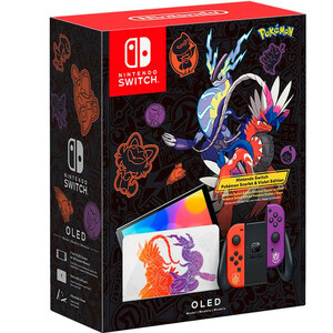 کنسول بازی نینتندو Nintendo Switch OLED Pokemon Scarlet and Violet Edition 4GB 64GB استوک