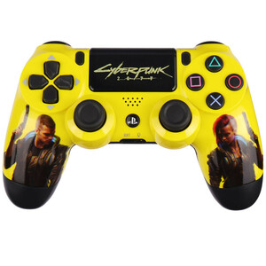 دسته بی سیم SONY PlayStation 4 DualShock 4 High Copy طرح Cyberpunk 2077