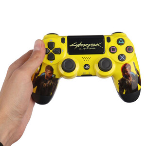 دسته بی سیم SONY PlayStation 4 DualShock 4 High Copy طرح Cyberpunk 2077