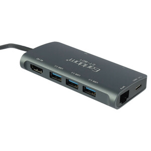 هاب و رم ریدر Earldom ET-W21 Type-C To USB3.0/HDMI/RJ45/Type-C/SD/TF