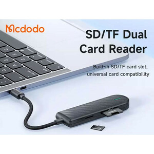 هاب و رم ریدر Mcdodo HU-143 USB 3.0/USB2.0/TF/SD To Type-C