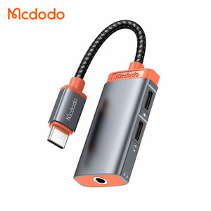 کابل تبدیل لایتنینگ اتصال همزمان هندزفری و شارژر مک دودو Mcdodo CA-0490 Dual Lightning Adapter