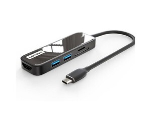 هاب و رم ریدر 5 پورت لنوو Lenovo EH05 5 in 1 USB-C HUB HDMI 4K