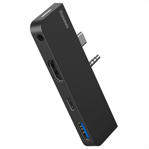 هاب 4 پورت بیسوس Baseus MultiFunctional HUB Adapter CAHUB-FG01 مناسب برای Surface Go