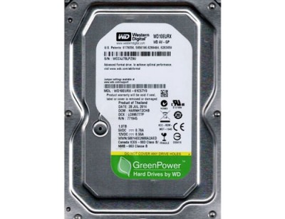 هارد اینترنال WESTERN DIGITAL GREEN WD 10EURX 1TB