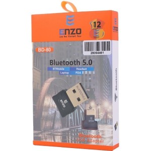 دانگل بلوتوث انزو مدل ENZO BD-80 V5.0 (مخصوص کامپیوتر)
